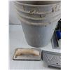 Image 4 : Power Drill Mixer Attachment, Drywall Tools, Plastic Bucket 15" x 12", Misc, Pickup Preferred