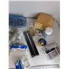 Image 4 : Multi-Purpose Rotary Cutter, Mini Confetti Tubes,  Wooden Box,  Travel Jars, 10" Tweezer,Misc