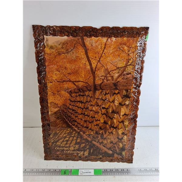 Pressed Wood Wall Art 23" x 16"