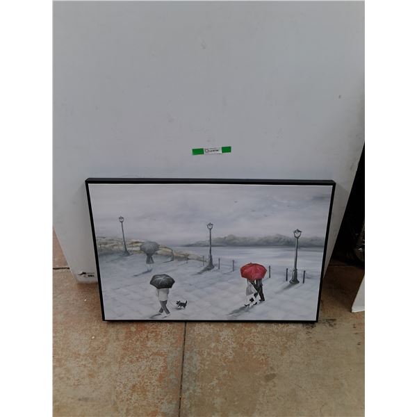 *Framed Wall Art Print 37" x 26", Cannot Ship