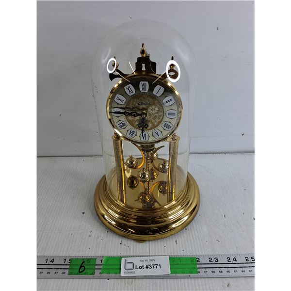 Haller Brass Desk Clock - As Is