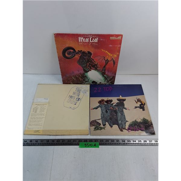 (3) Records (Meat Loaf, ZZ Top, The Who)