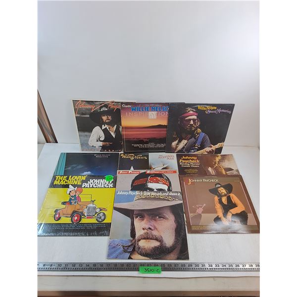 (10) Records (Johnny Paycheck, Willie Nelson)