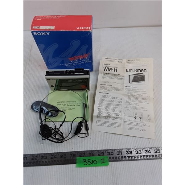 Sony Walkman Cassette Player w/Headphones