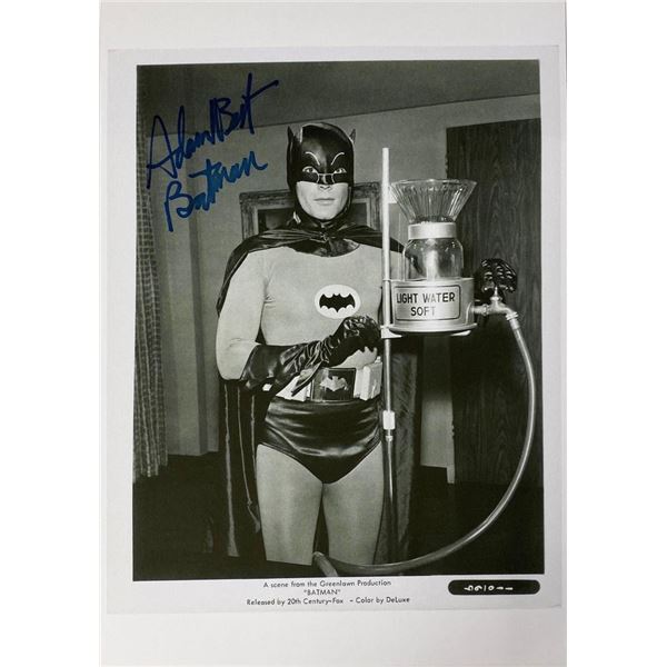 Batman Adam West facsimile signed movie photo