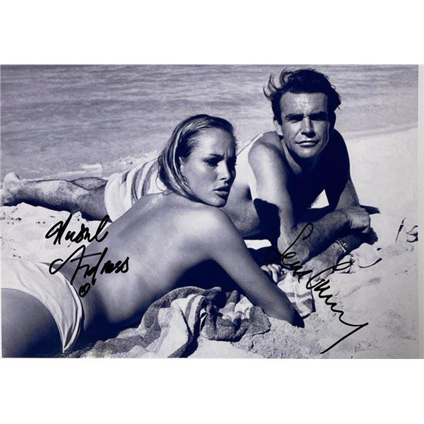 Dr. No Ursula Andress and Sean Connery facsimile signed photo