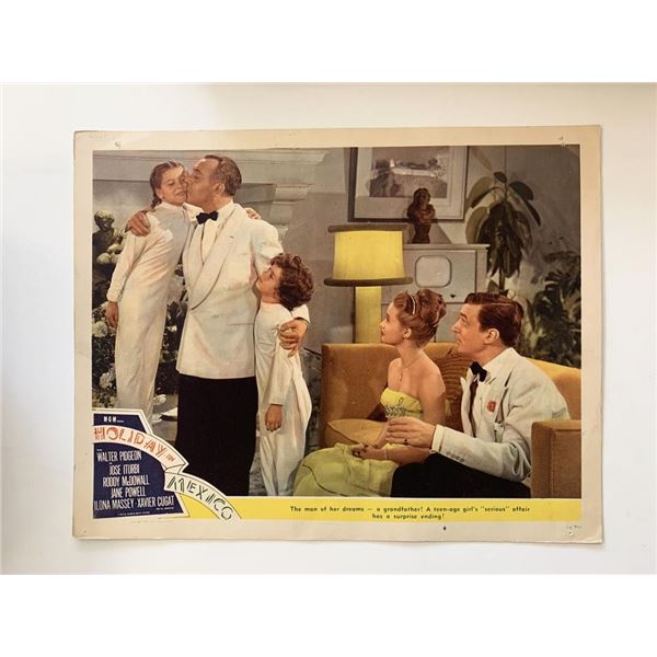 Holiday in Mexico original 19 vintage lobby card