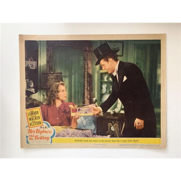 Her Highness and the Bellboy original 1945 vintage lobby card