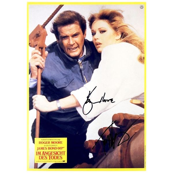 A View to a Kill Roger Moore facsimile signed movie photo