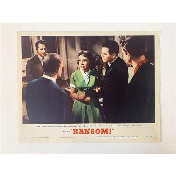 Ransome! original 1956 vintage lobby card