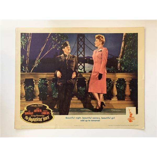 The Impatient Years original 1944 vintage lobby card