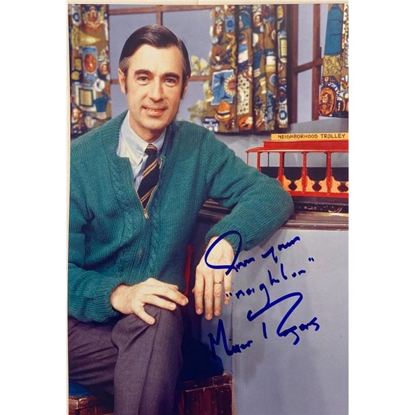 Mister Rogers facsimile signed photo