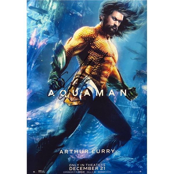 Aquaman Jason Momoa facsimile signed movie photo