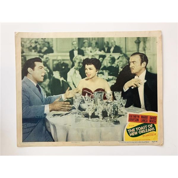 The Toast of New Orleans original 1950 vintage lobby card