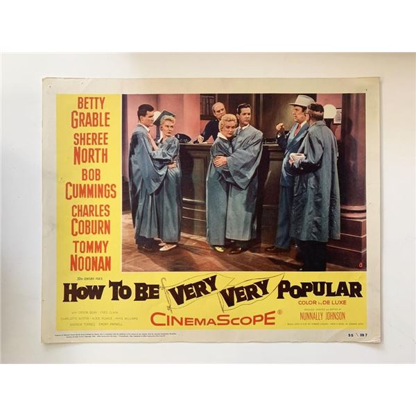 How to Be Very, Very Popular original 1955 vintage lobby card