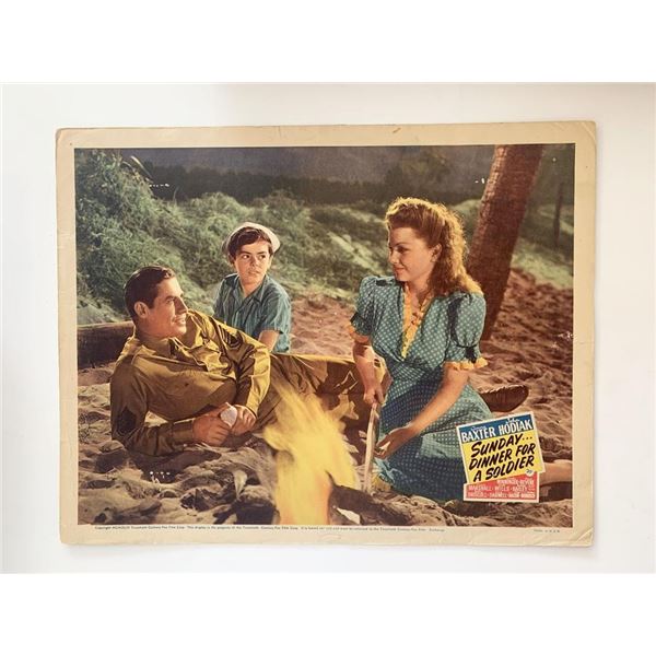 Sunday Dinner for a Soldier original 1944 vintage lobby card