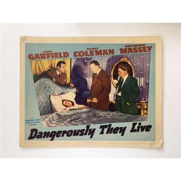 Dangerously They Live original 1941 vintage lobby card