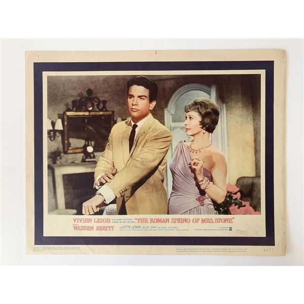 The Roman Spring of Mrs. Stone original 1962 vintage lobby card