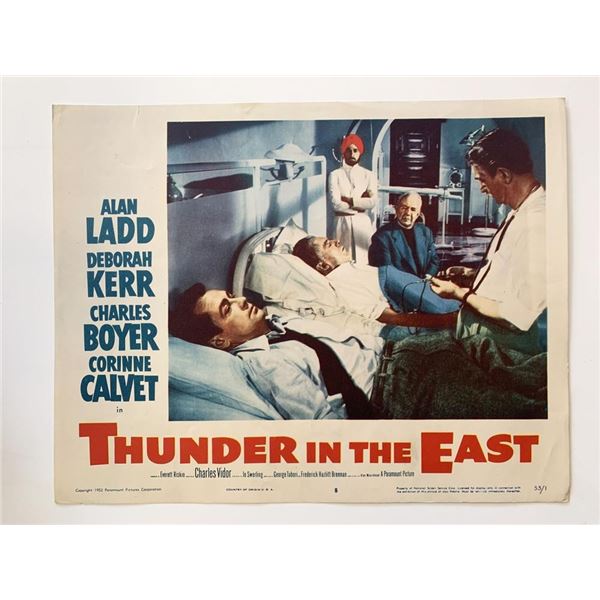 Thunder in the East original 1953 vintage lobby card