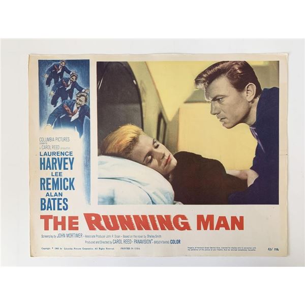 The Running Man original 1963 vintage lobby card
