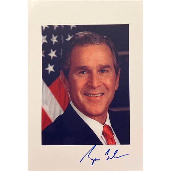 George W. Bush facsimile signed photo