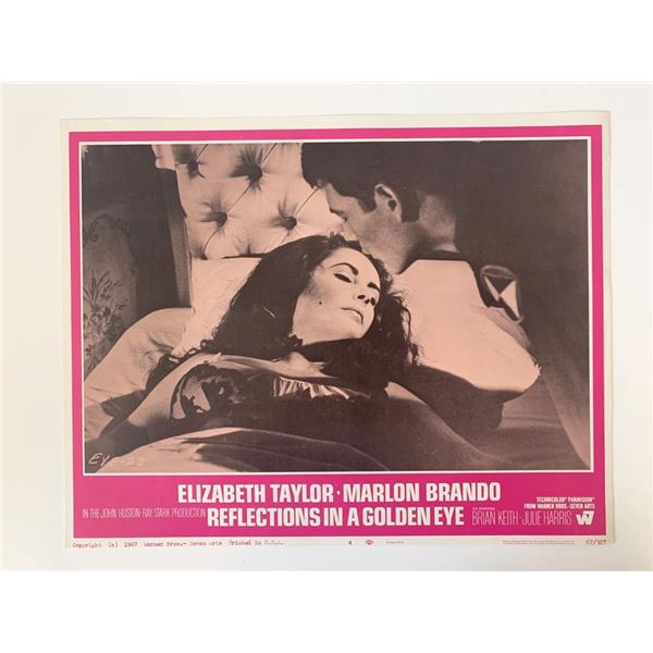 Reflections in a Golden Eye original 1967 vintage lobby card