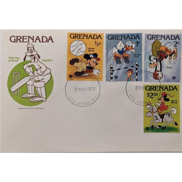 Grenada 1979 Goofy Disney First Day Cover
