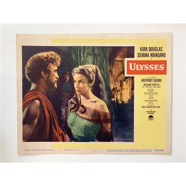 Ulysses original 1955 vintage lobby card