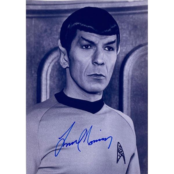 Star Trek Leonard Nimoy facsimile signed photo