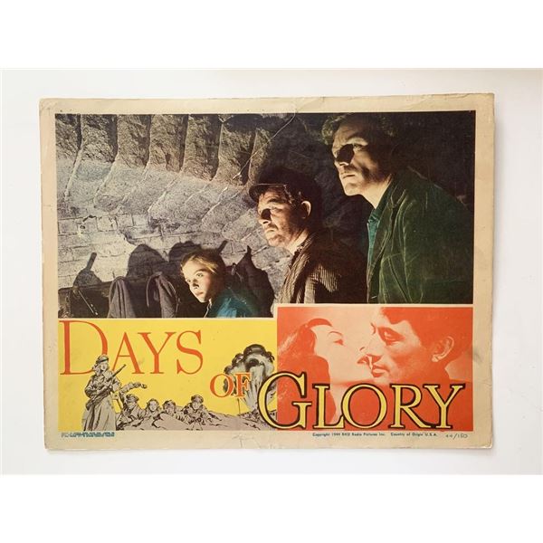 Days of Glory original 1944 vintage lobby card
