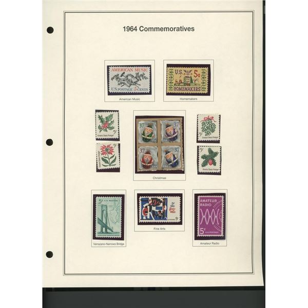 1964 United States Commemorative Stamp Set