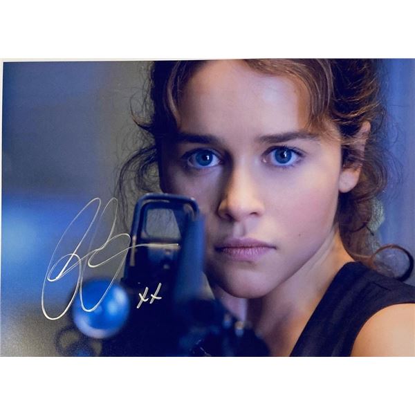 Emilia Clarke facsimile signed movie photo