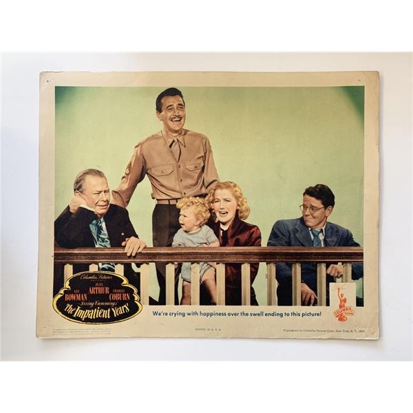 The Impatient Years original 1944 vintage lobby card