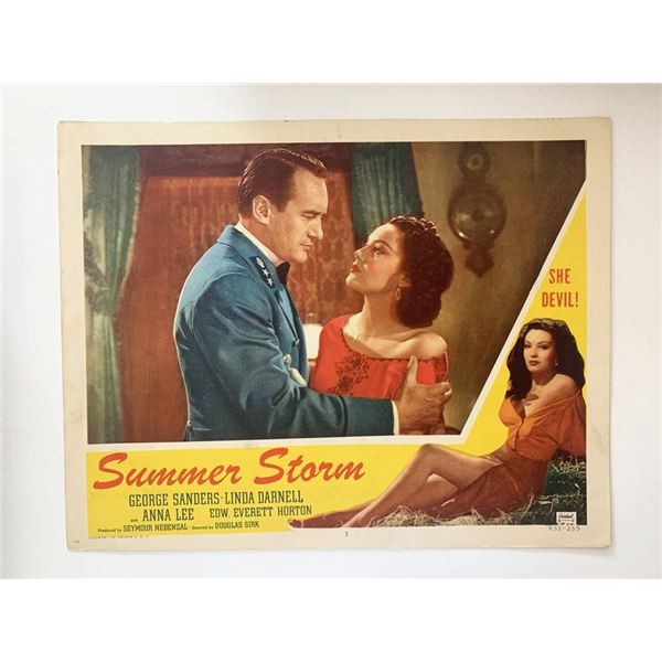 Summer Storm original 1952R vintage lobby card