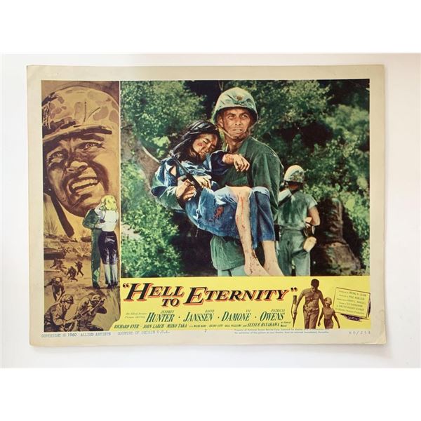 Hell to Eternity original 1960 vintage lobby card