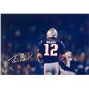 Image 1 : New England Patriots Tom Brady facsimile signed photo
