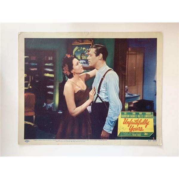 Unfaithfully Yours original 1948  vintage lobby card