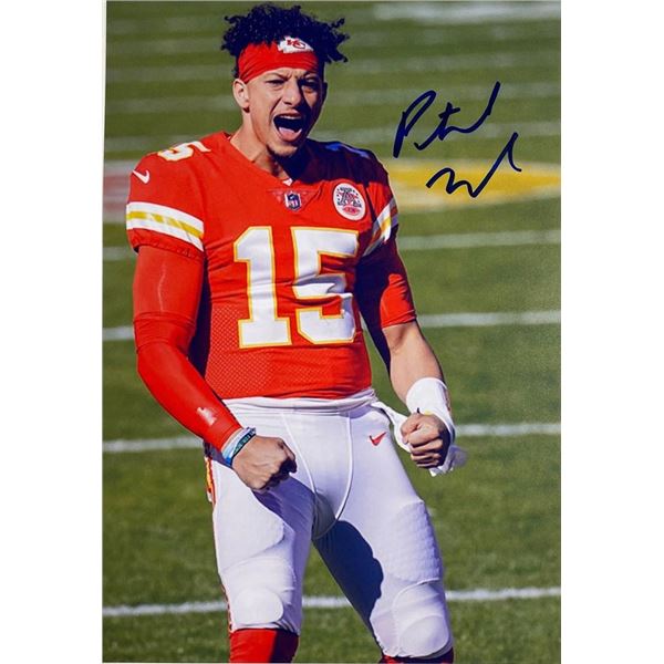 Kansas City Chiefs Patrick Mahomes II facsimile signed  photo