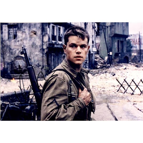 Saving Private Ryan Matt Damon facsimile signed movie photo
