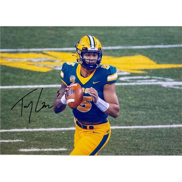 North Dakota State Bison Trey Lance facsimile signed photo