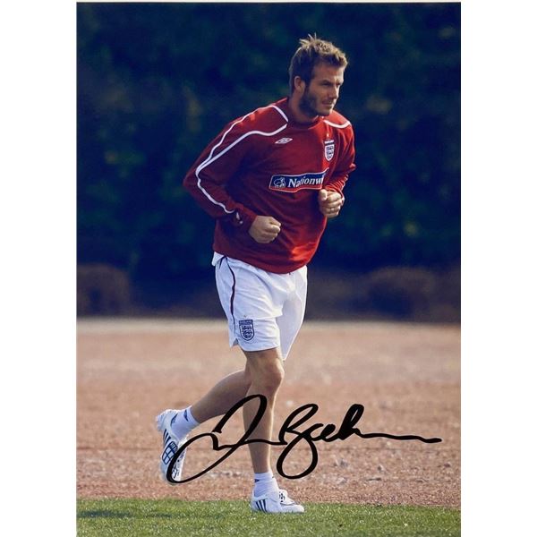 David Beckham facsimile signed photo