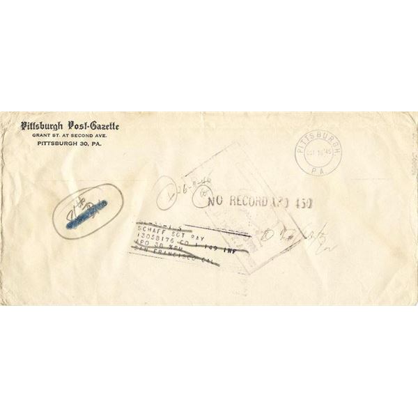 Pittsburgh Post Gazette 1945