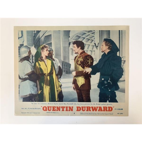 Quentin Durward original 1955 vintage lobby card