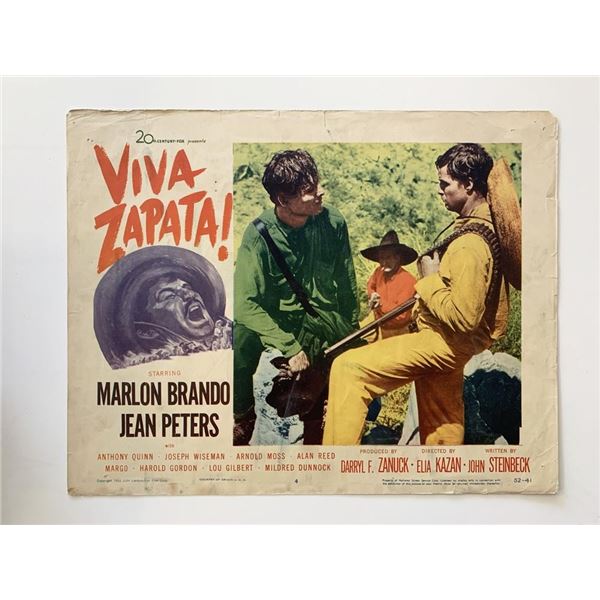 Viva Zapata! original 1952 vintage lobby card