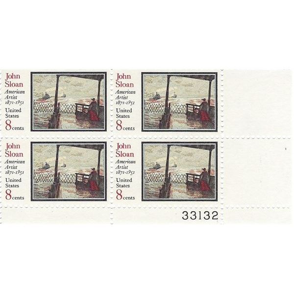 John Sloan Plate Block