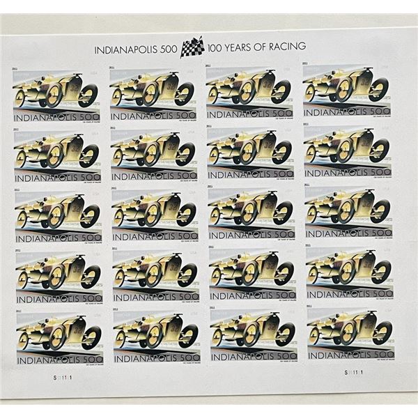 2011 Indianapolis 500 stamp set of 20