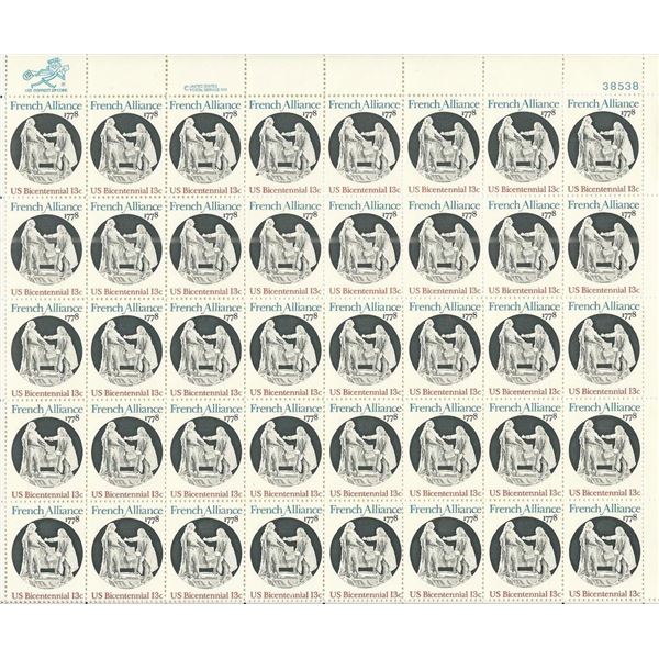U.S. Bicentennial-French Alliance Stamps