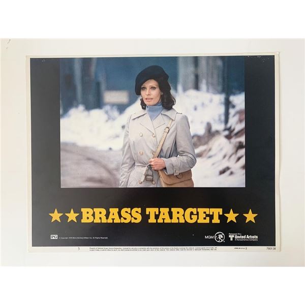 Brass Target original 1978 vintage lobby card