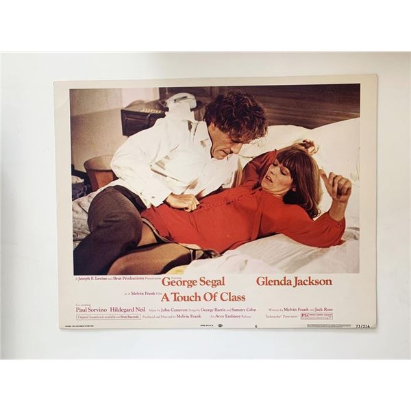 A Touch of Class original 1973 vintage lobby card