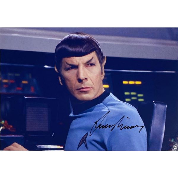 Star Trek Leonard Nimoy facsimile signed  photo